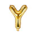BALLON LETTRE « Y » OR 35cm