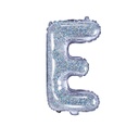 BALLON LETTRE « E » IRISÉ 35cm