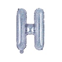 BALLON LETTRE « H » IRISÉ 35cm