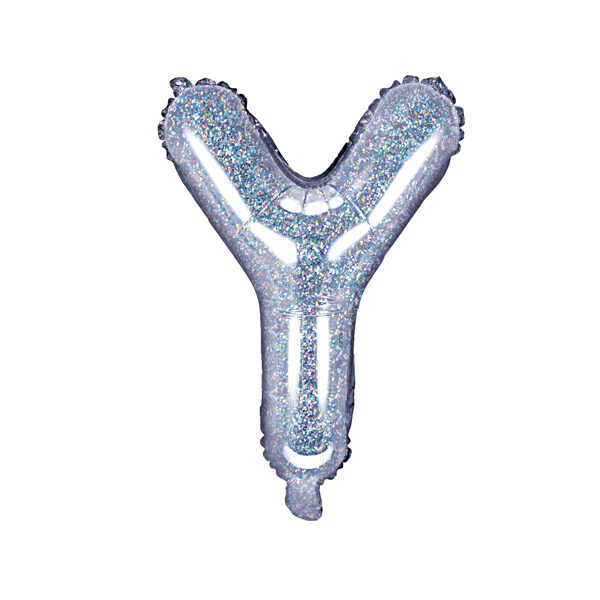 BALLON LETTRE « Y » IRISÉ 35cm