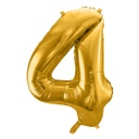 BALLON CHIFFRE « 4 » OR 86cm