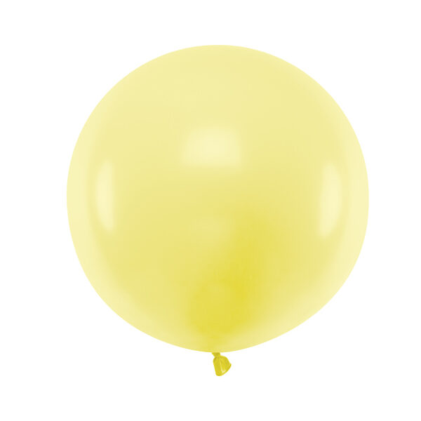 BALLON XL JAUNE PASTEL