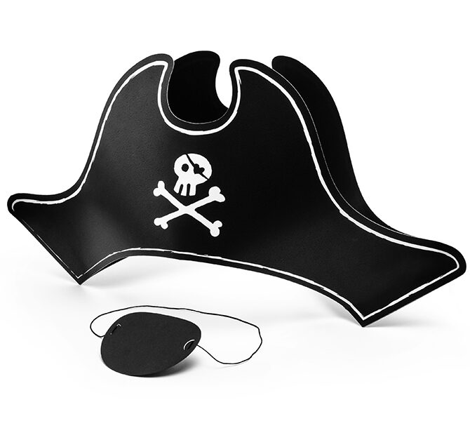 CHAPEAU PIRATE &amp; CACHE OEIL