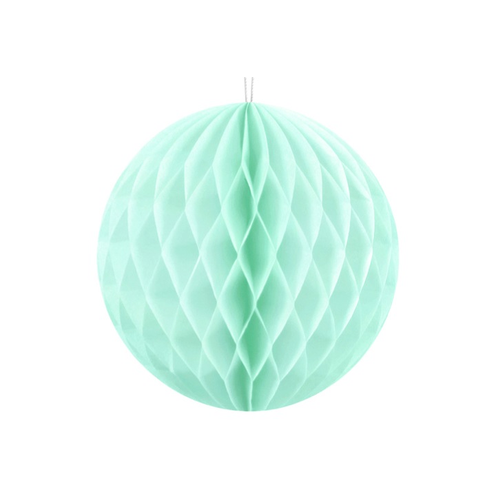 BOULE ALVEOLE MINT 20CM