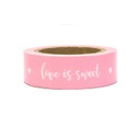 MASKING TAPE "LOVE IS SWEET" ROSE