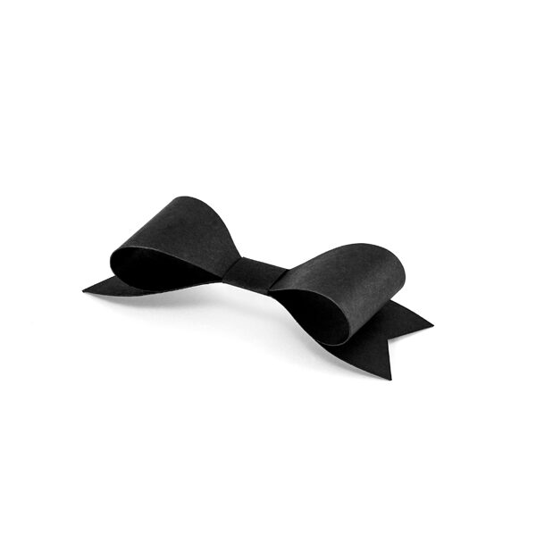 NOEUD DECO NOIR EN PAPIER PETIT