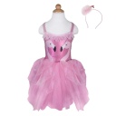 ROBE PRINCESSE FLAMINGO 5-6 ANS