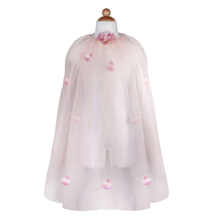 CAPE DE PRINCESSE ROSE DORÉ 5-6 ANS