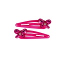 PINCES À CHEVEUX PAPILLON FUSCHIA