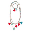 SET COLLIER &amp; BRACELET FANTASTIC TASSEL