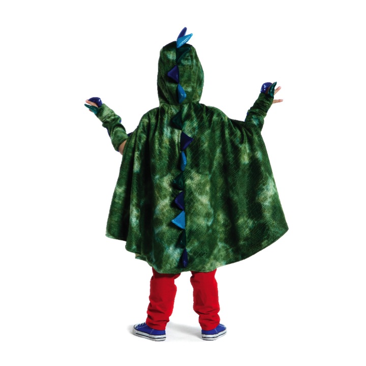 CAPE DRAGON VERTE AVEC GRIFFES 5-6ANS
