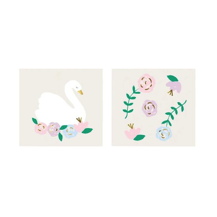 TATOUAGES DE CYGNE FLORAL