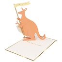 CARTE PETIT KANGOUROU DEBOUT