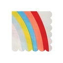 PETITES SERVIETTES ARC-EN-CIEL NEON