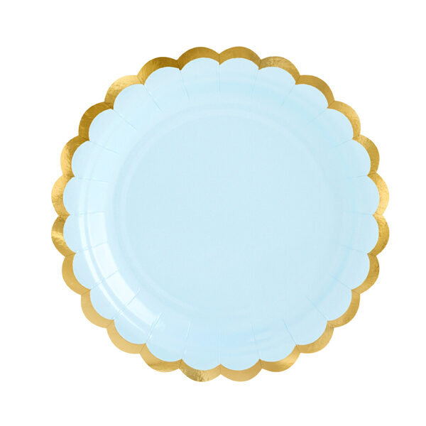 ASSIETTES BLEU PASTEL