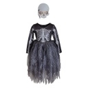 ROBE DE SORCIÈRE SQUELETTE AVEC MASQUE 5-6ANS