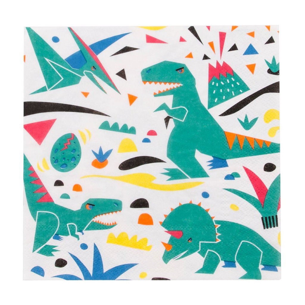 SERVIETTES DINOSAURE