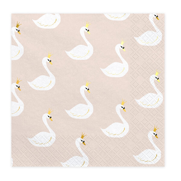 SERVIETTES LOVELY SWAN