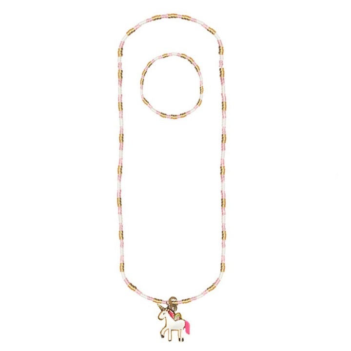 SET COLLIER &amp; BRACELET MAGIC UNICORN