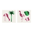 TATOUAGES FLAMINGO TROPICAL