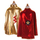 WONDER CAPE RÉVERSIBLE OR ET ROUGE 4-6ANS