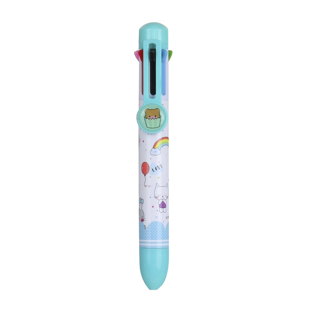 STYLO 8 COULEURS BLEU