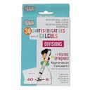 CARTE EDUCATIVE EFFACABLE X36- DIVISIONS