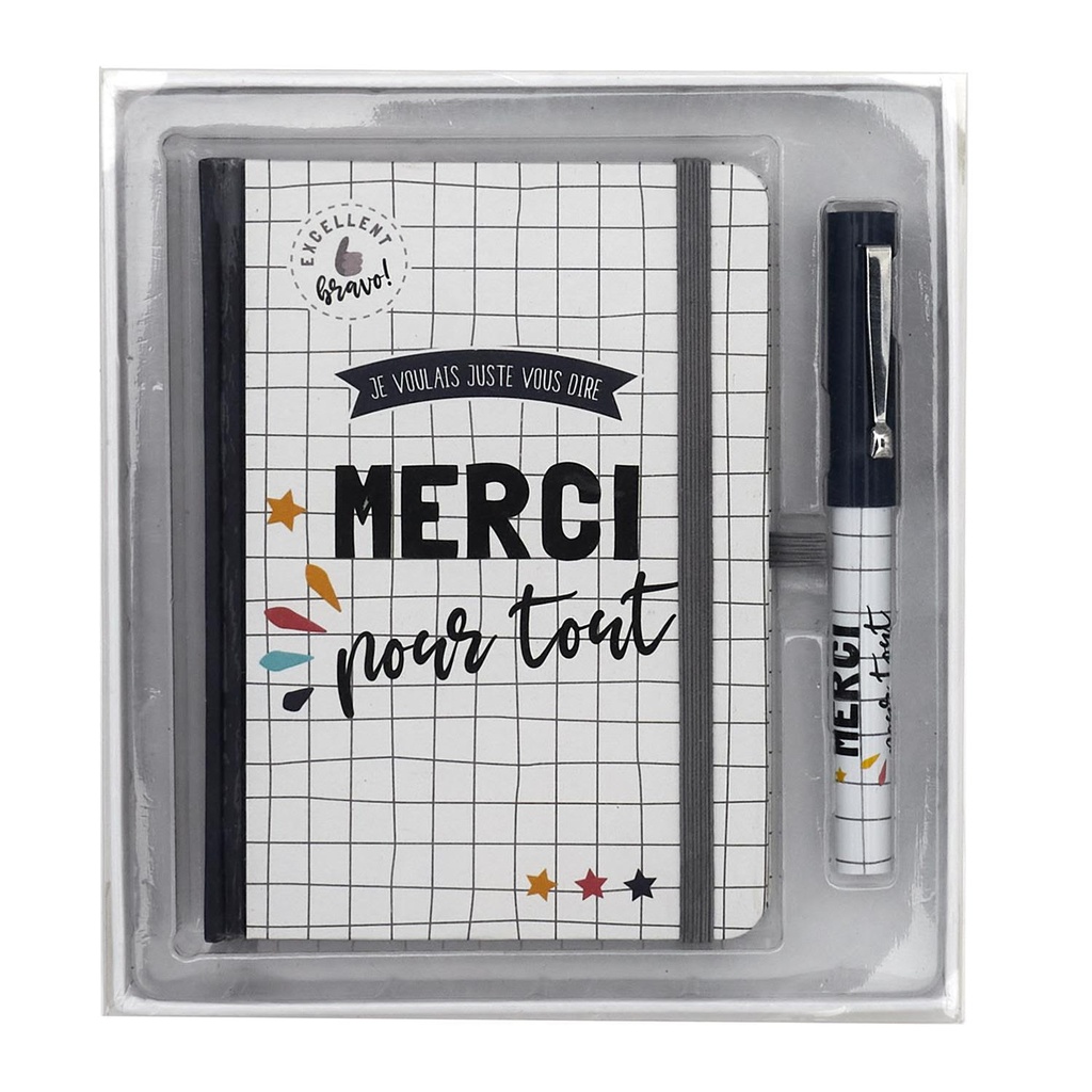CARNET ET STYLO MERCI MAITRESSE