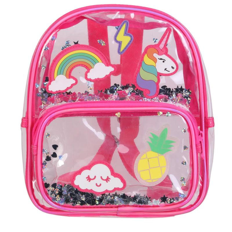 SAC A DOS GIRLY AVEC PATCH ET SEQUIN