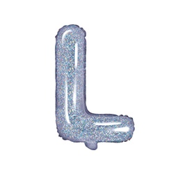 [FB2H-L-018] BALLON LETTRE « L » IRISÉ 35cm