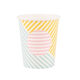 [MLD-GOPAS2] GOBELETS RAYURES PASTELS