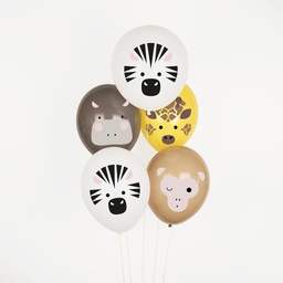 [MLD-BATATMINISA] 6 BALLONS MINI SAFARI