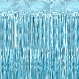 [CRT-001ME] RIDEAU FÊTE BLEU CLAIR