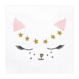 [SP33-50] SERVIETTES KITTY