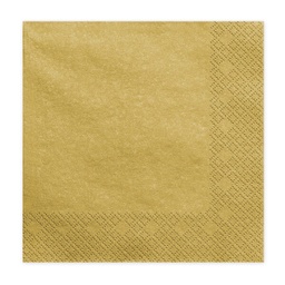 [SP33-1-019ME] SERVIETTES OR MÉTALLIQUES