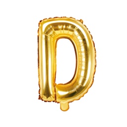 [FB2M-D-019] BALLON LETTRE « D » OR 35cm