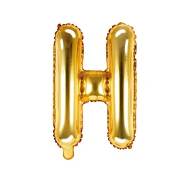 [FB2M-H-019] BALLON LETTRE « H » OR 35cm