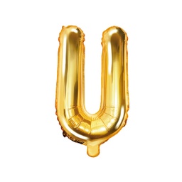 [FB2M-U-019] BALLON LETTRE « U » OR 35cm
