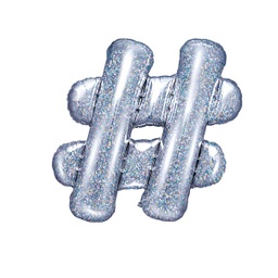 [FB12H-018] BALLON HASHTAG IRISÉ