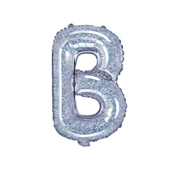 [FB2H-B-018] BALLON LETTRE « B » IRISÉ 35cm