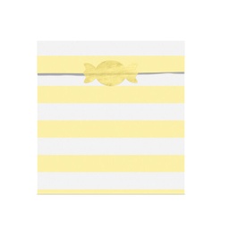 [TNSP5-084J] POCHETTE SURPRISE RAYURE JAUNE