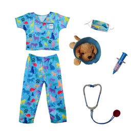 [81685] COSTUME VÉTÉRINAIRE AVEC ACCESSOIRES 5-6ANS