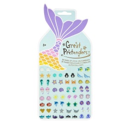 [87504] BOUCLES D'OREILLES AUTOCOLLANTS SIRÈNE 60 PCS