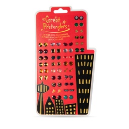 [87505] BOUCLES D'OREILLES AUTOCOLLANTS SUPERHEROS 60 PCS