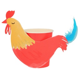 [203141] GOBELETS COQ DANS LE FERME