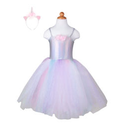 [70551] ROBE LICORNE &amp; BANDEAU 5-6ANS