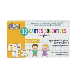 [EA5004O] CARTE EDUCATIVE ANGLAIS OPPOSES