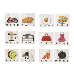 [EA50151] CARTE PUZZLE MOTS X12
